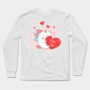 Cute lovely unicorn Long Sleeve T-Shirt